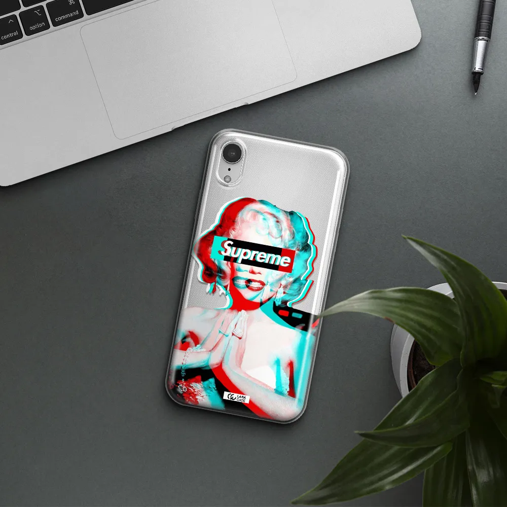 Marilyn Monroe Supreme Apple iPhone XR Clear TPU Case