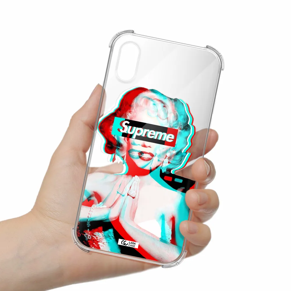 Marilyn Monroe Supreme Apple iPhone XS Clear PC Case
