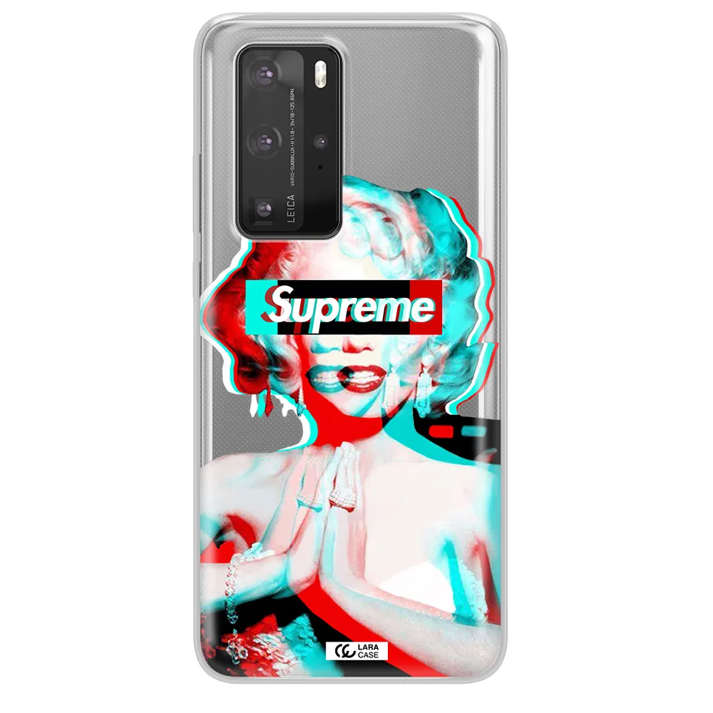 Marilyn Monroe Supreme Huawei P40 Pro Clear TPU Case