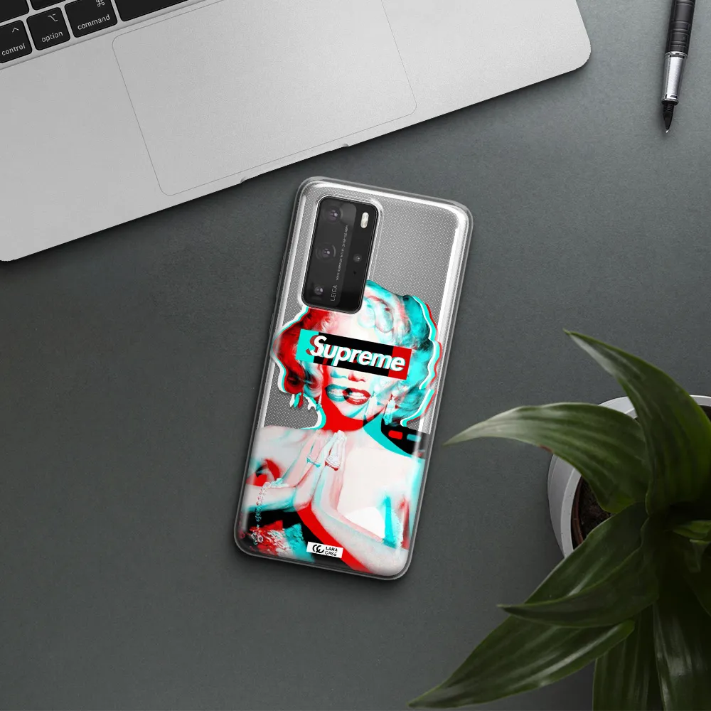 Marilyn Monroe Supreme Huawei P40 Pro Clear TPU Case