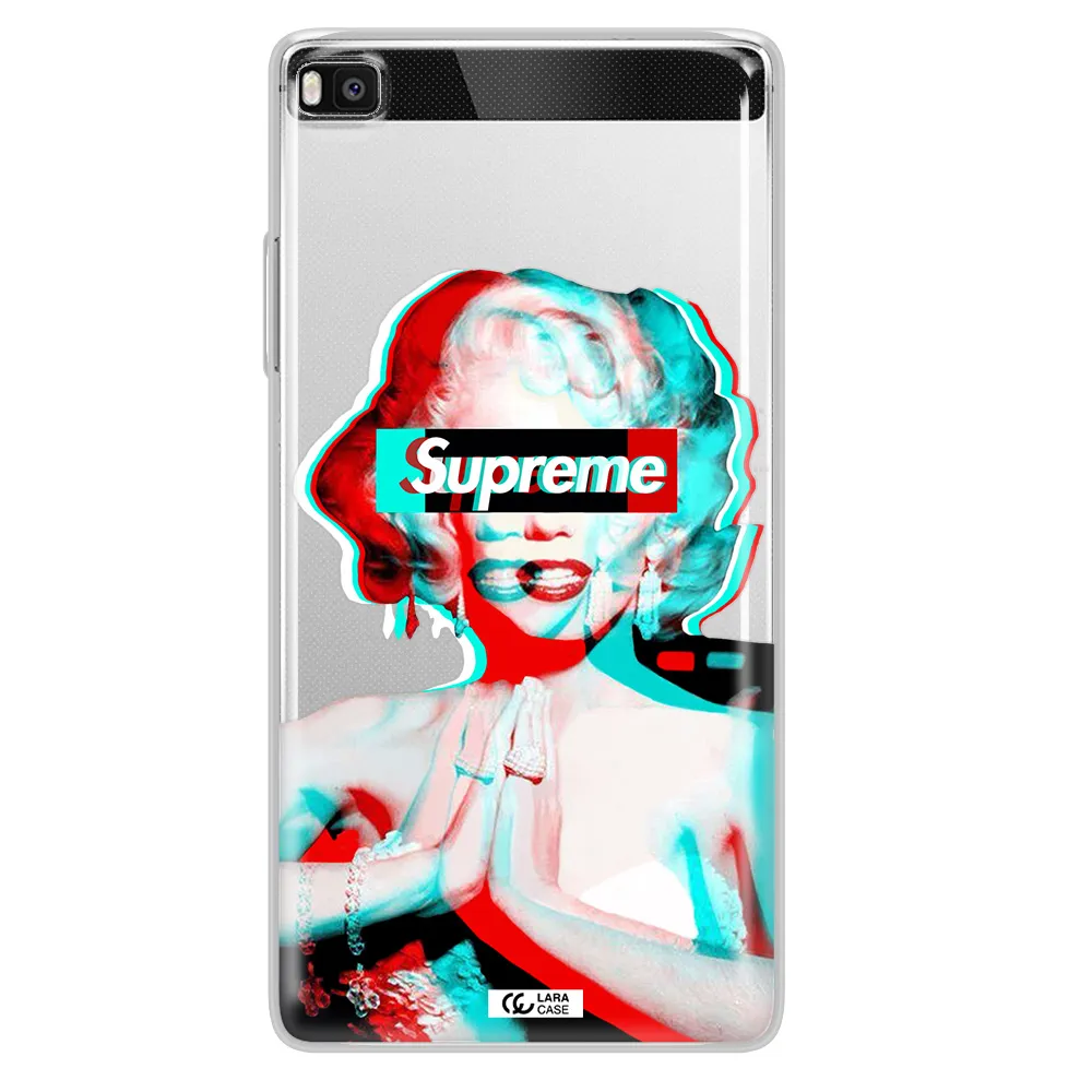 Marilyn Monroe Supreme Huawei P8 Clear TPU Case