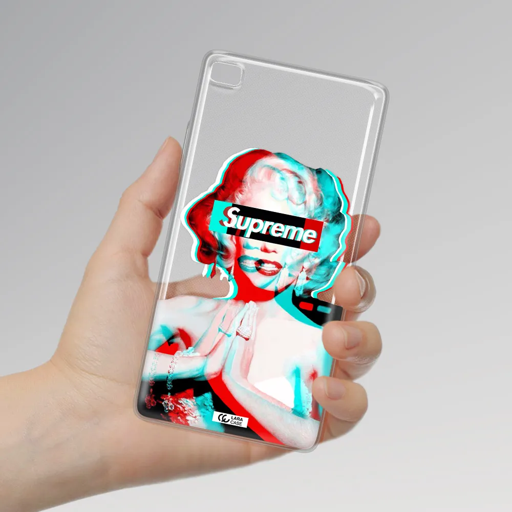 Marilyn Monroe Supreme Huawei P8 Clear TPU Case