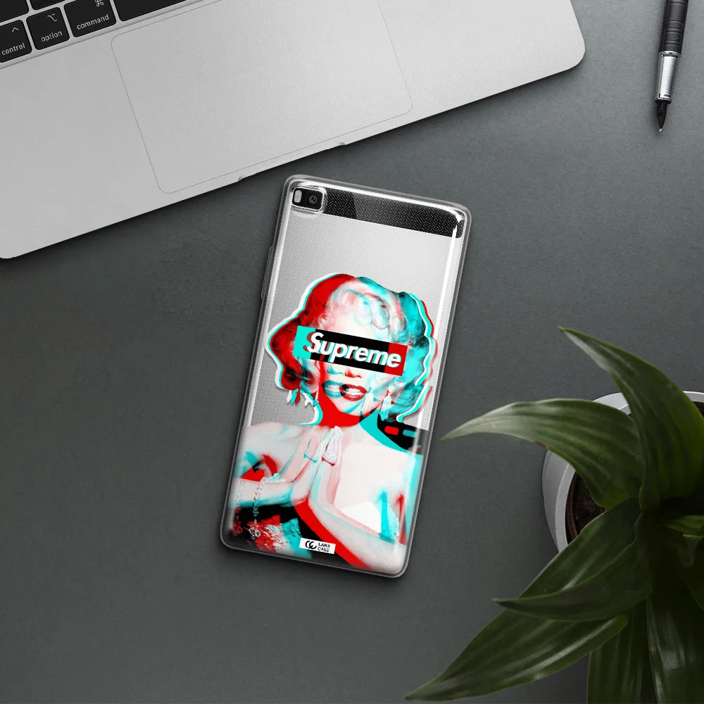 Marilyn Monroe Supreme Huawei P8 Clear TPU Case