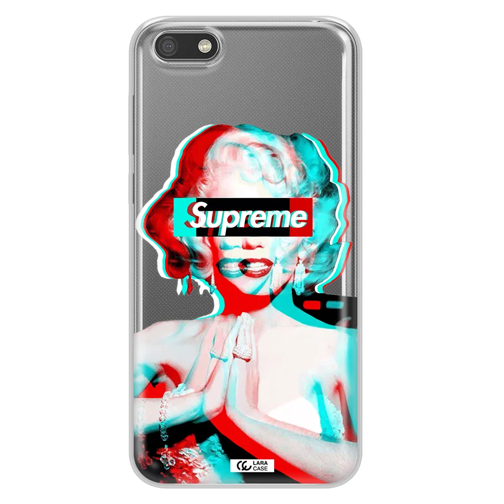Marilyn Monroe Supreme Huawei Y5 2018 Clear TPU Case