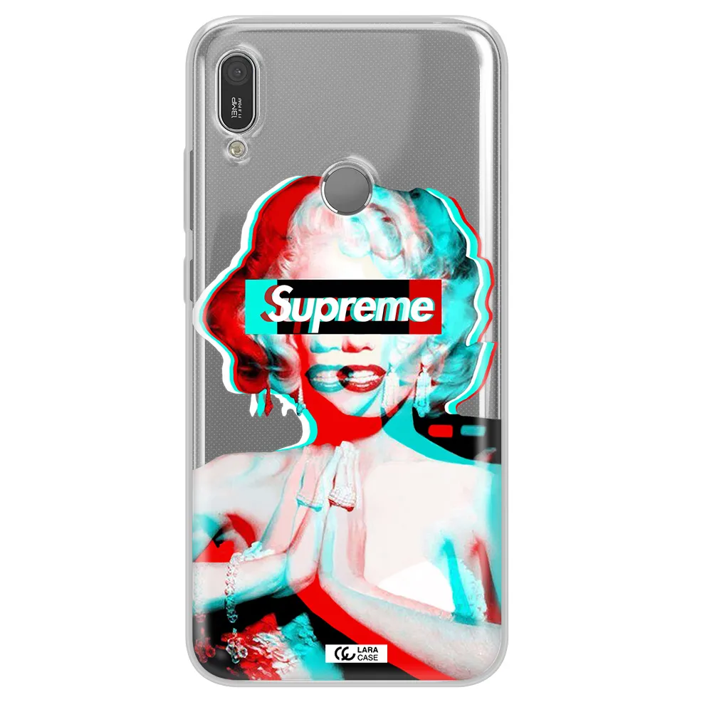 Marilyn Monroe Supreme Huawei Y6 2019 Clear TPU Case