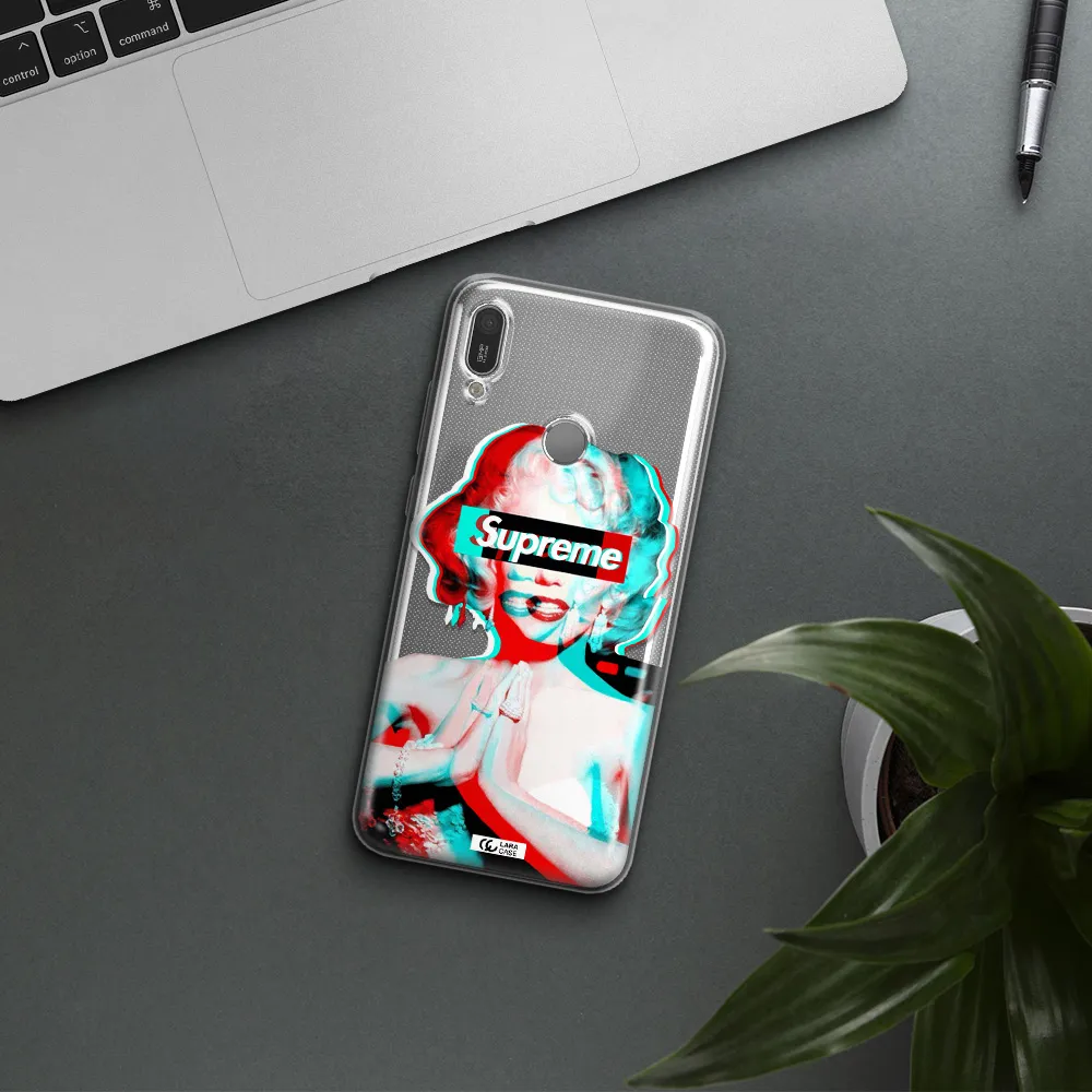 Marilyn Monroe Supreme Huawei Y6 2019 Clear TPU Case