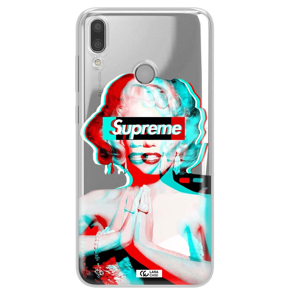 Marilyn Monroe Supreme Huawei Y7 2019 Clear TPU Case