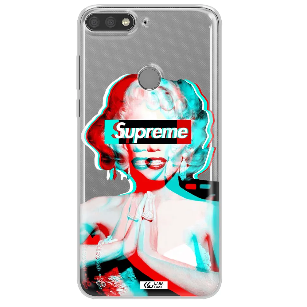 Marilyn Monroe Supreme Huawei Y7 Prime 2018 Clear TPU Case