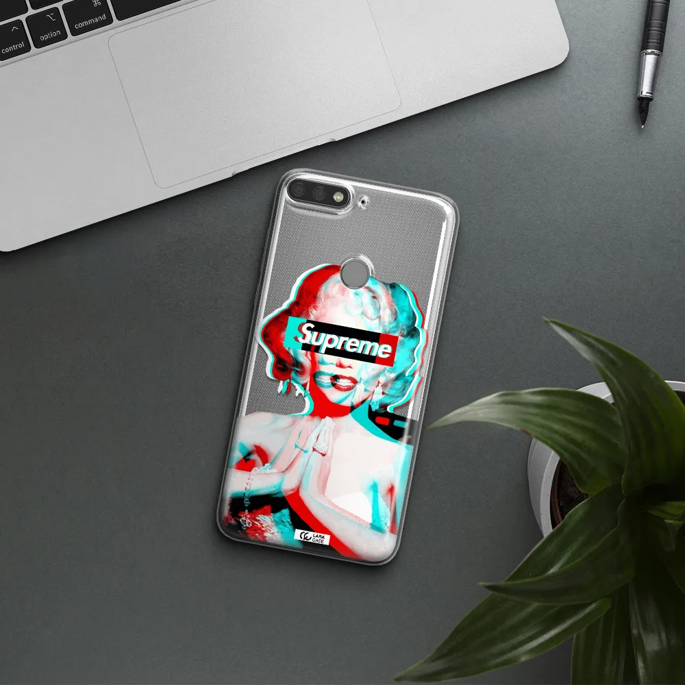 Marilyn Monroe Supreme Huawei Y7 Prime 2018 Clear TPU Case