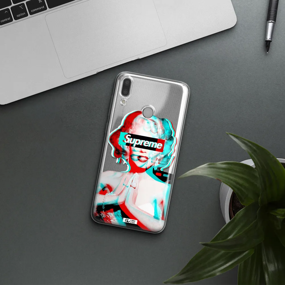 Marilyn Monroe Supreme Huawei Y9 2019 Clear TPU Case