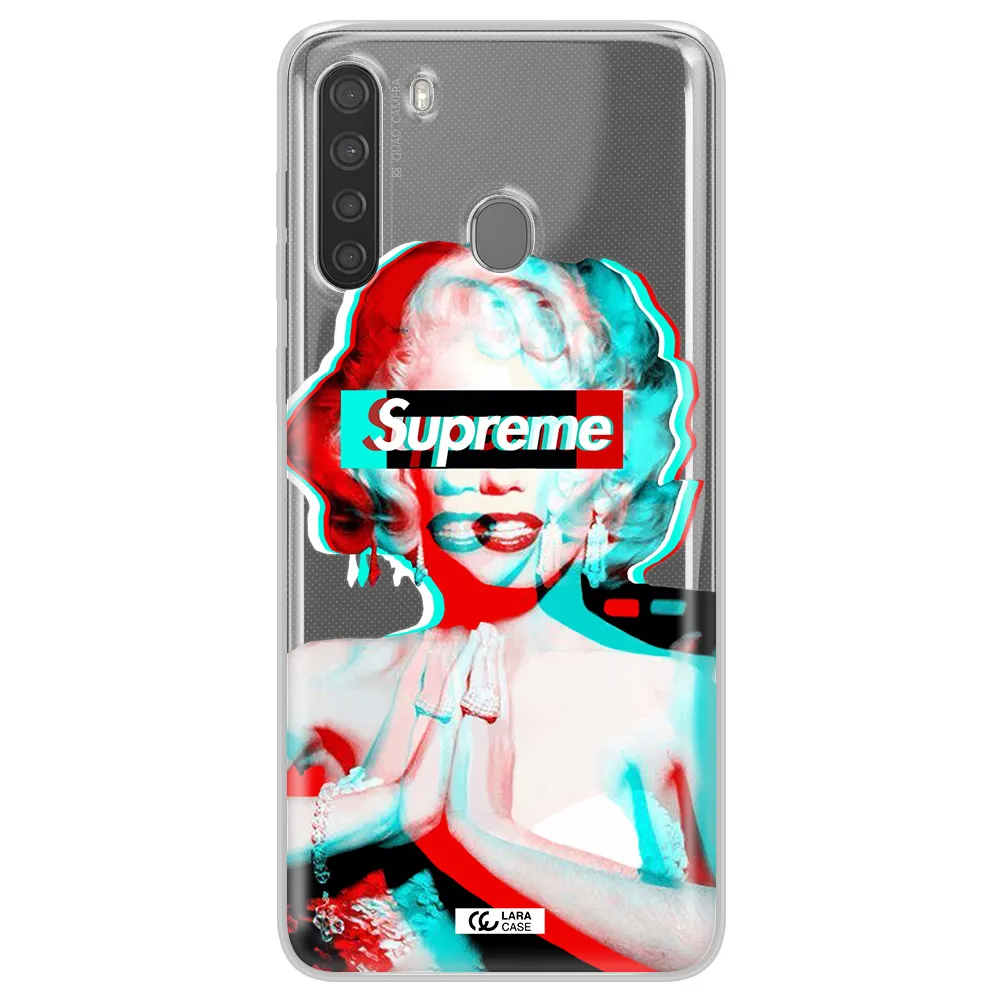 Marilyn Monroe Supreme Samsung A21 Clear TPU Case