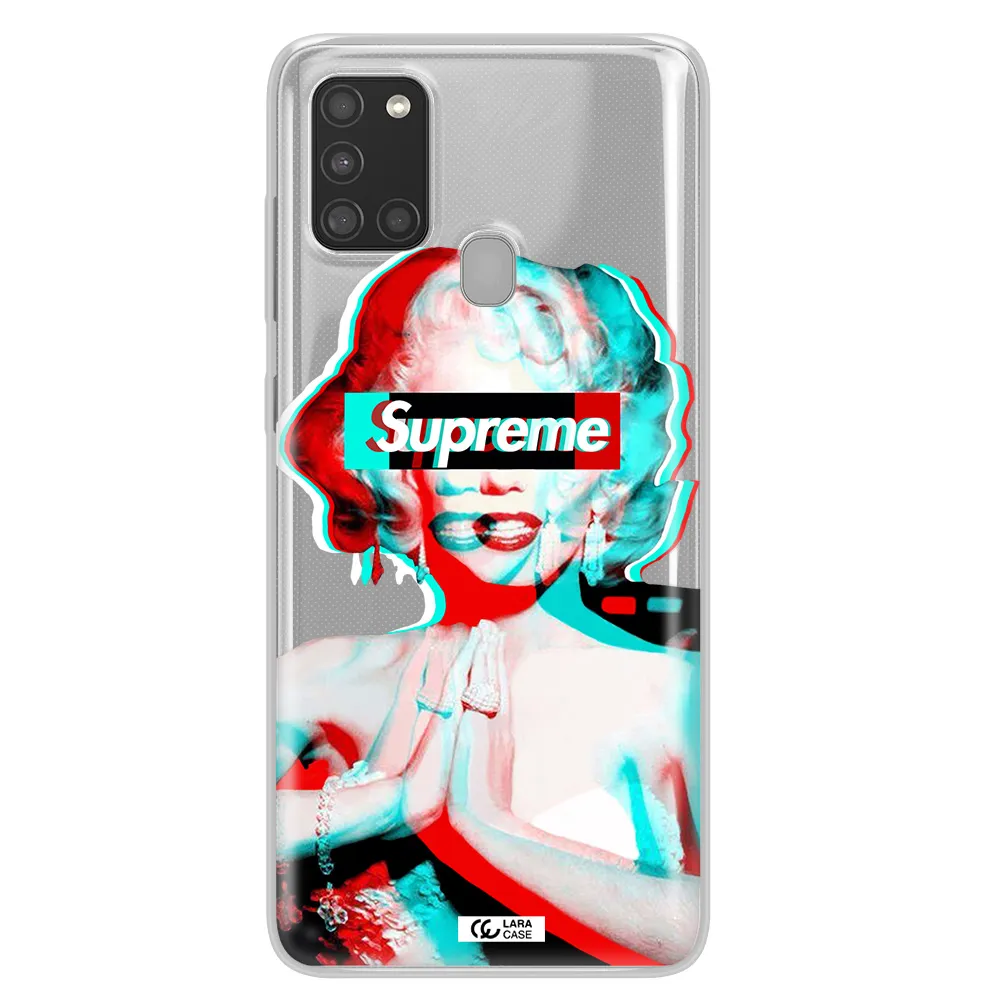 Marilyn Monroe Supreme Samsung A21S Clear TPU Case