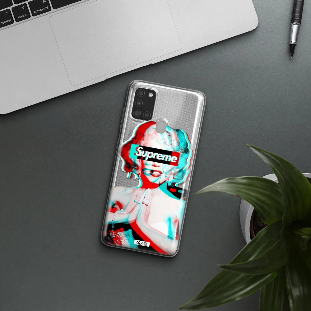 Marilyn Monroe Supreme Samsung A21S Clear TPU Case