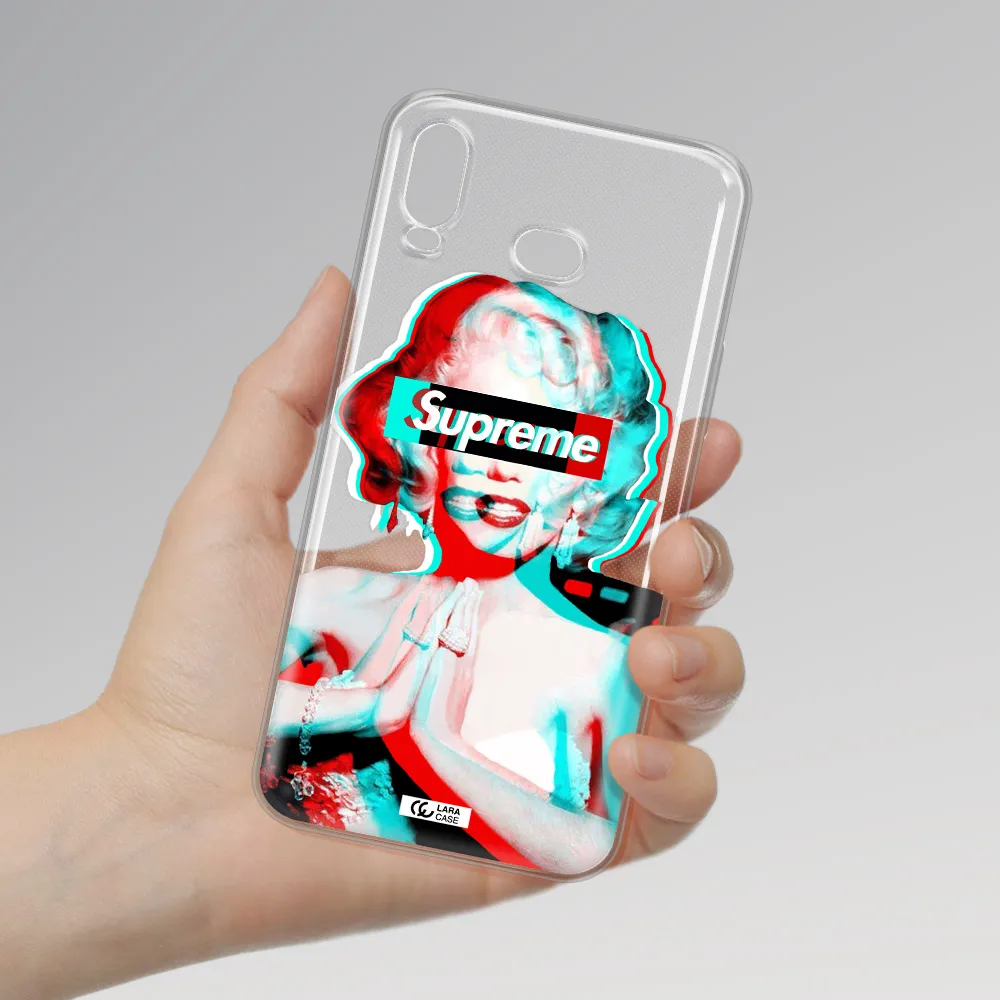 Marilyn Monroe Supreme Samsung A6S Clear TPU Case