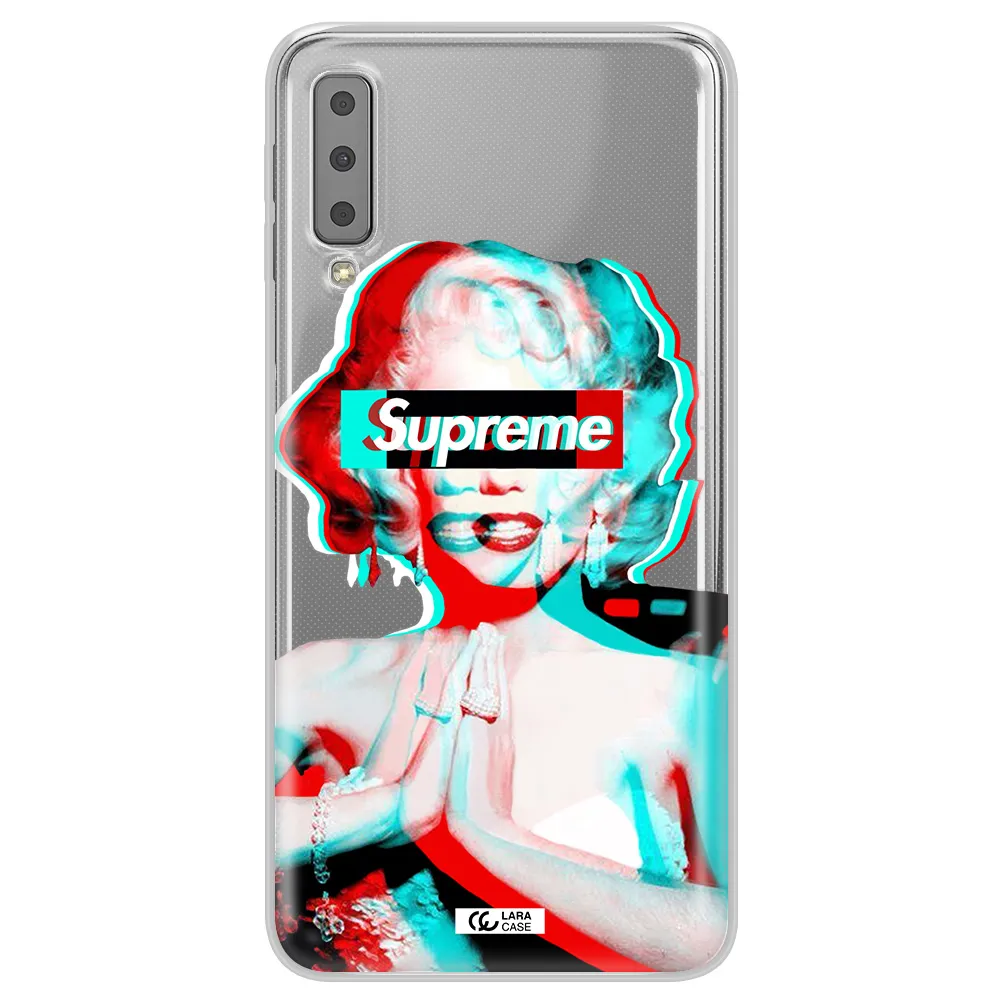 Marilyn Monroe Supreme Samsung A7 2018 Clear TPU Case