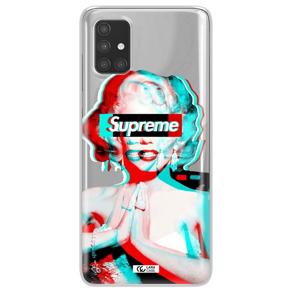 Marilyn Monroe Supreme Samsung A71 Clear TPU Case