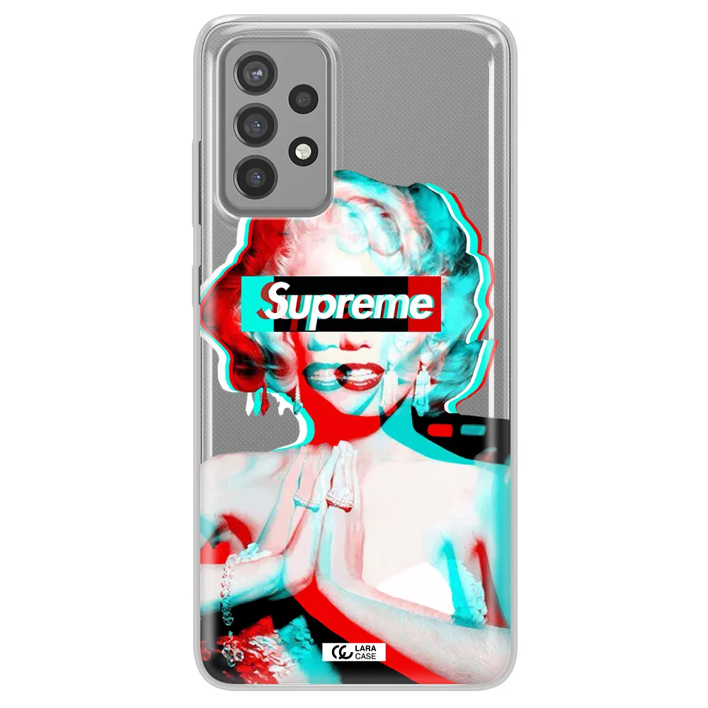 Marilyn Monroe Supreme Samsung A72 Clear TPU Case
