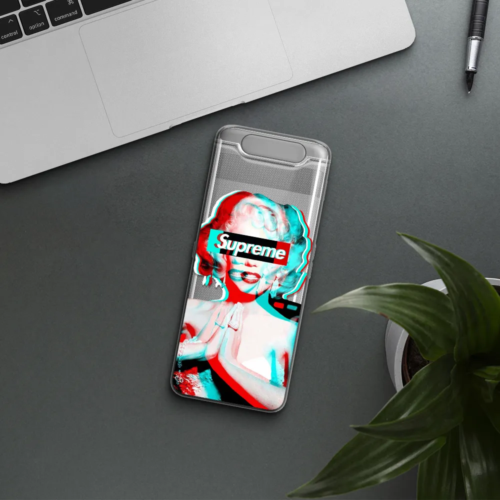Marilyn Monroe Supreme Samsung A80 Clear TPU Case