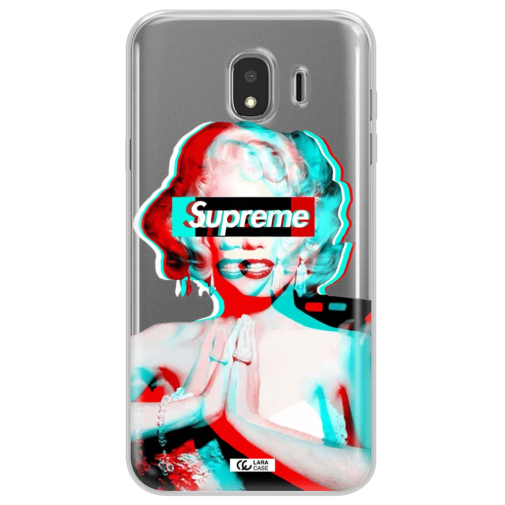 Marilyn Monroe Supreme Samsung J4 Clear TPU Case