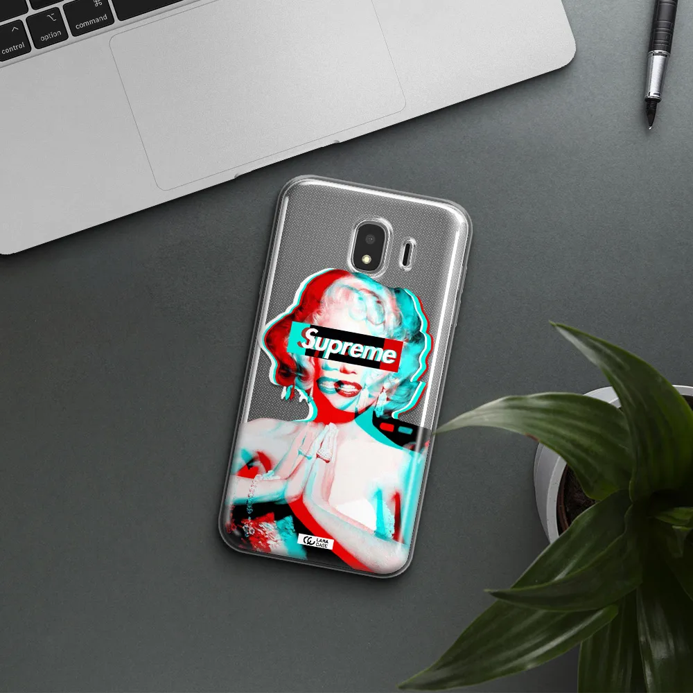 Marilyn Monroe Supreme Samsung J4 Clear TPU Case