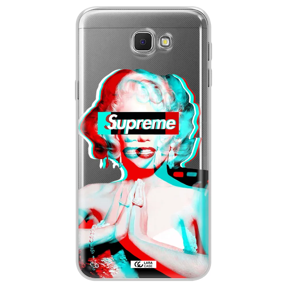 Marilyn Monroe Supreme Samsung J5 Prime Clear TPU Case