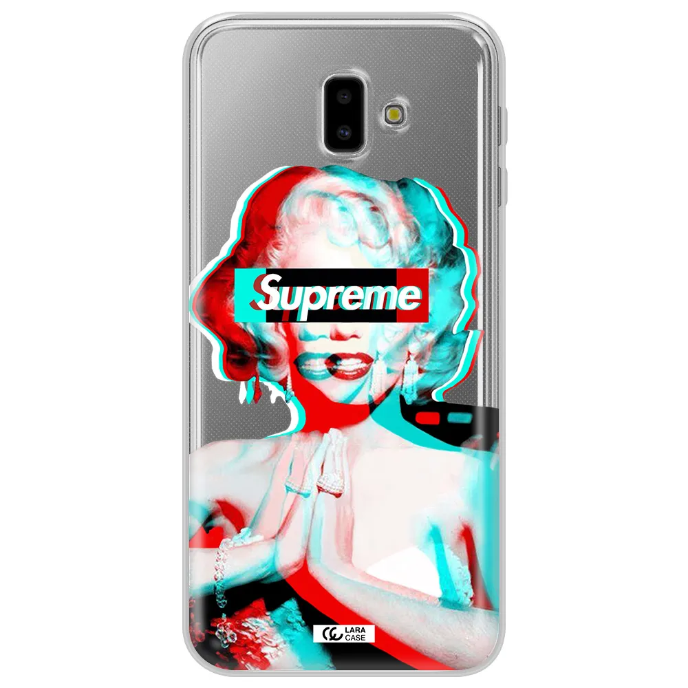 Marilyn Monroe Supreme Samsung J6 Plus Clear TPU Case