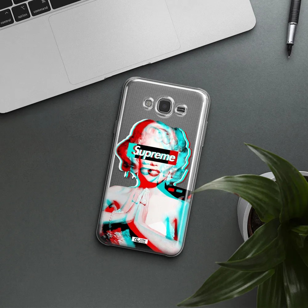 Marilyn Monroe Supreme Samsung J7 Clear TPU Case