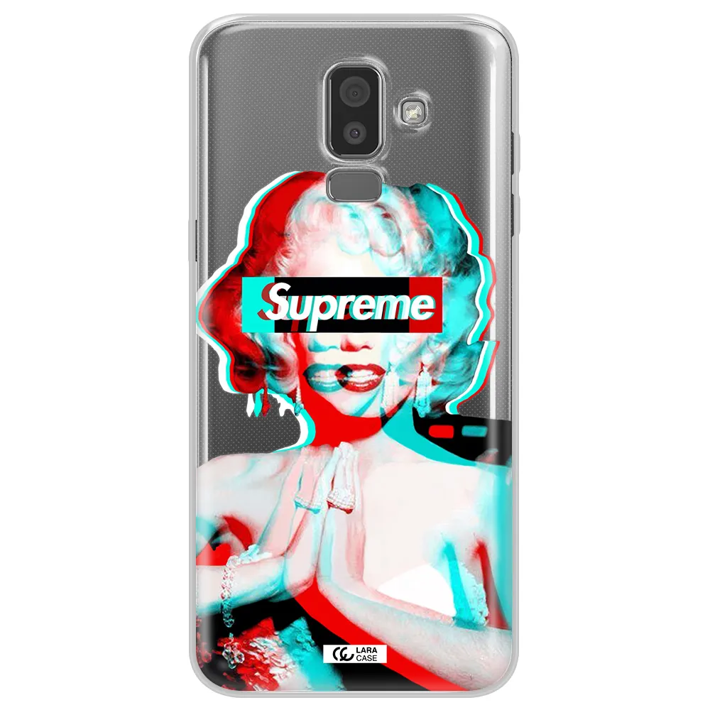 Marilyn Monroe Supreme Samsung J8 Clear TPU Case