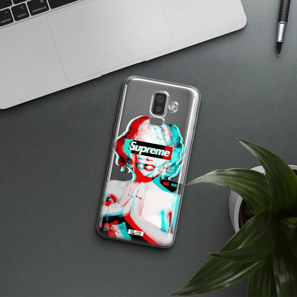 Marilyn Monroe Supreme Samsung J8 Clear TPU Case