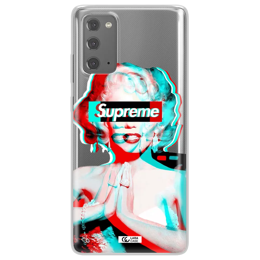 Marilyn Monroe Supreme Samsung Note 20 Clear TPU Case