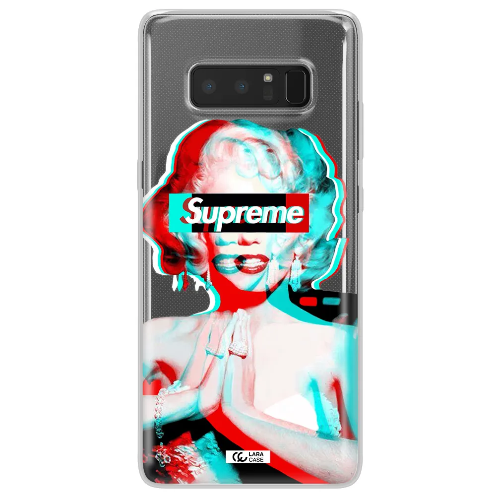 Marilyn Monroe Supreme Samsung Note 8 Clear TPU Case