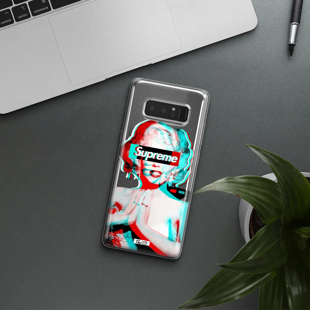 Marilyn Monroe Supreme Samsung Note 8 Clear TPU Case