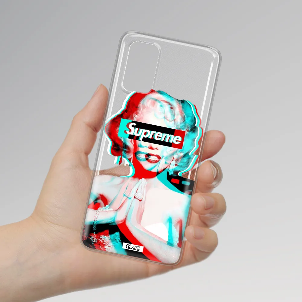 Marilyn Monroe Supreme Samsung S 20 Plus Clear TPU Case