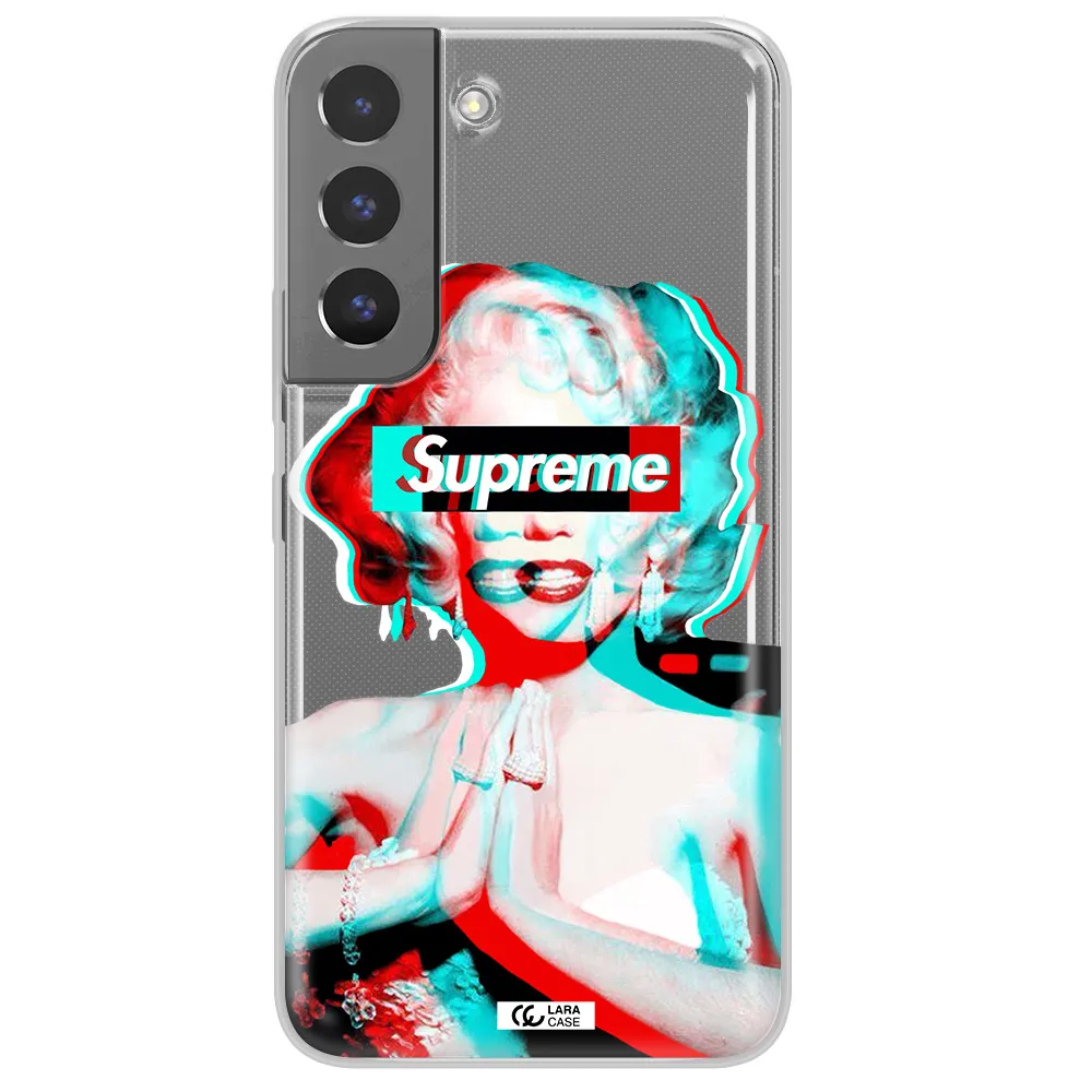 Marilyn Monroe Supreme Samsung S 22 Plus Clear TPU Case