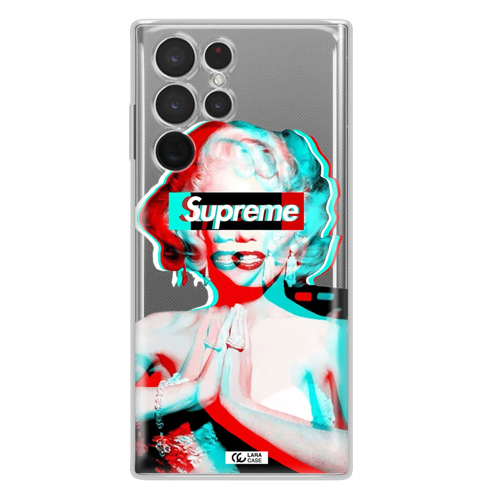 Marilyn Monroe Supreme Samsung S 22 Ultra Clear TPU Case