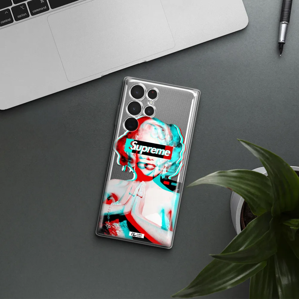 Marilyn Monroe Supreme Samsung S 22 Ultra Clear TPU Case