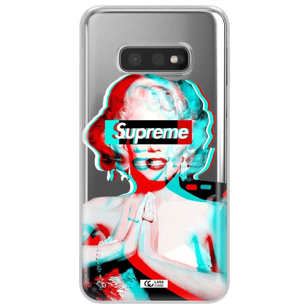 Marilyn Monroe Supreme Samsung S10e Clear TPU Case