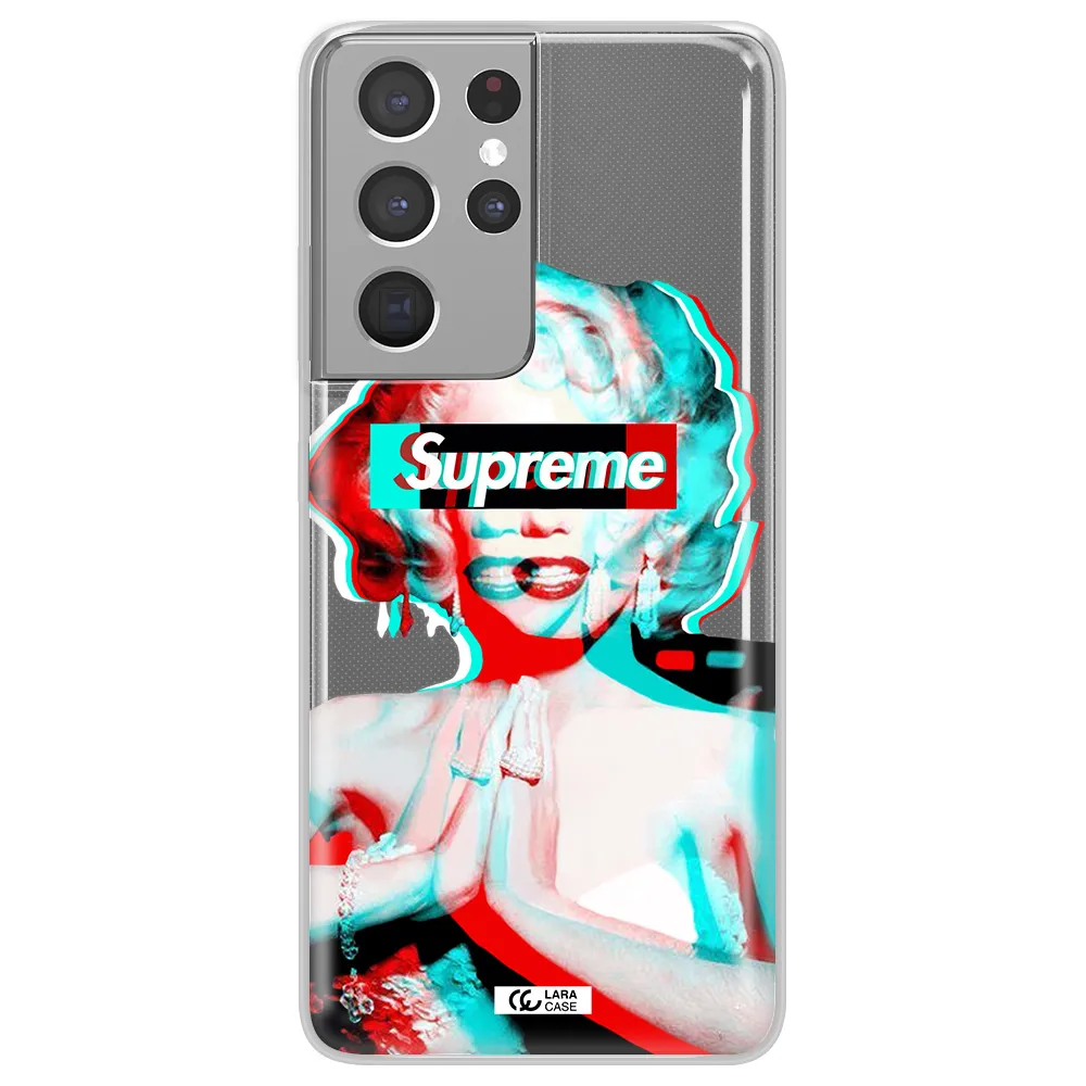 Marilyn Monroe Supreme Samsung S21 Ultra Clear TPU Case