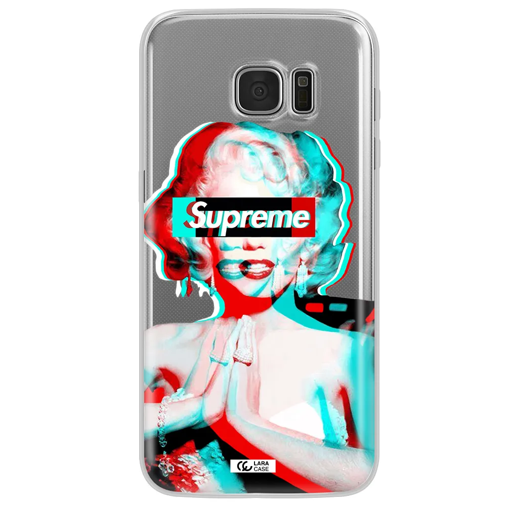 Marilyn Monroe Supreme Samsung S7 Edge Clear TPU Case