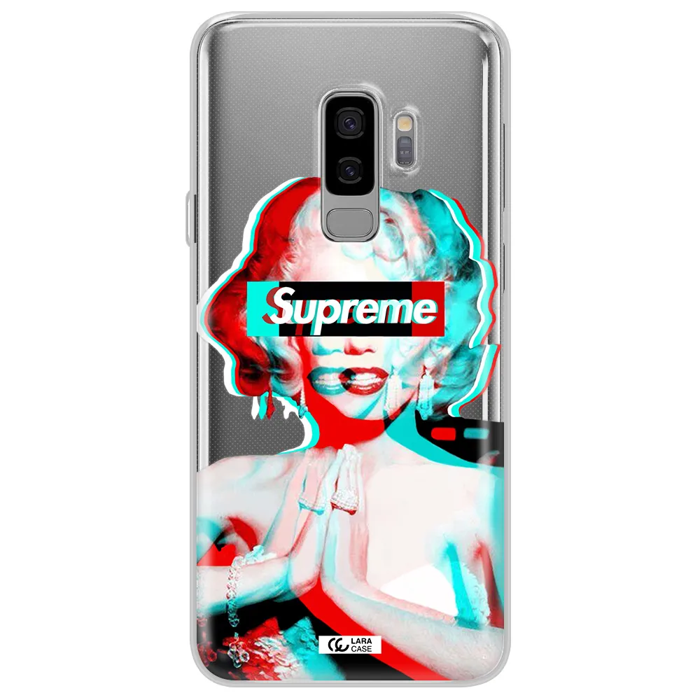 Marilyn Monroe Supreme Samsung S9 Plus Clear TPU Case