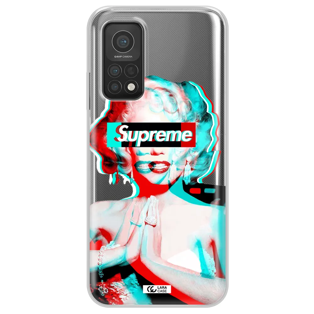 Marilyn Monroe Supreme Xiaomi Mi 10T Clear TPU Case