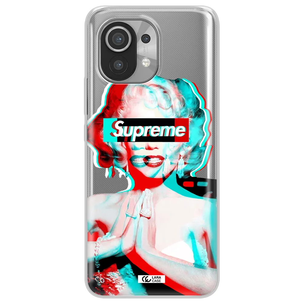 Marilyn Monroe Supreme Xiaomi Mi 11 Clear TPU Case