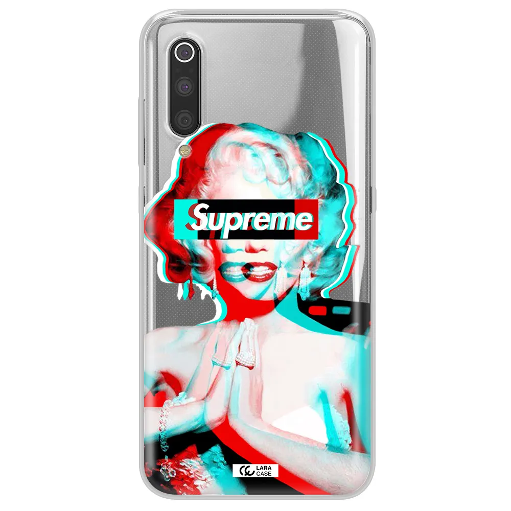Marilyn Monroe Supreme Xiaomi Mi 9 Clear TPU Case