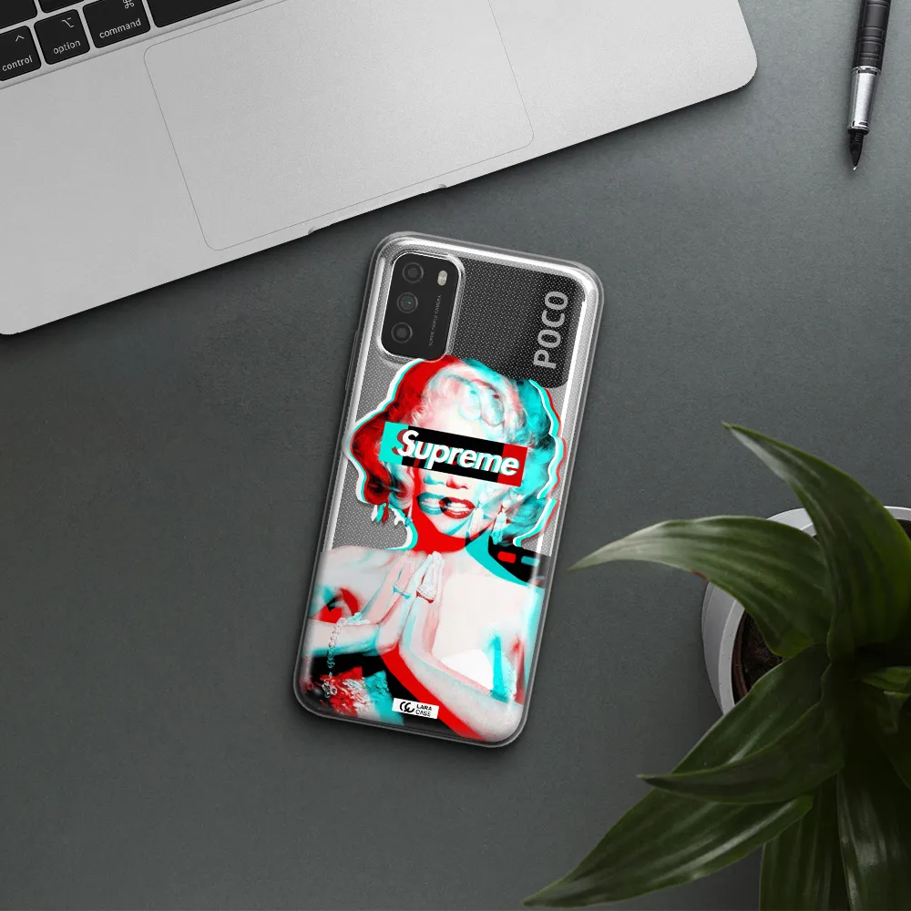 Marilyn Monroe Supreme Xiaomi Poco M3 Clear TPU Case