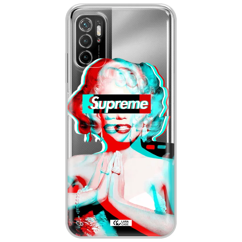 Marilyn Monroe Supreme Xiaomi Poco M3 Pro Clear Tpu Case