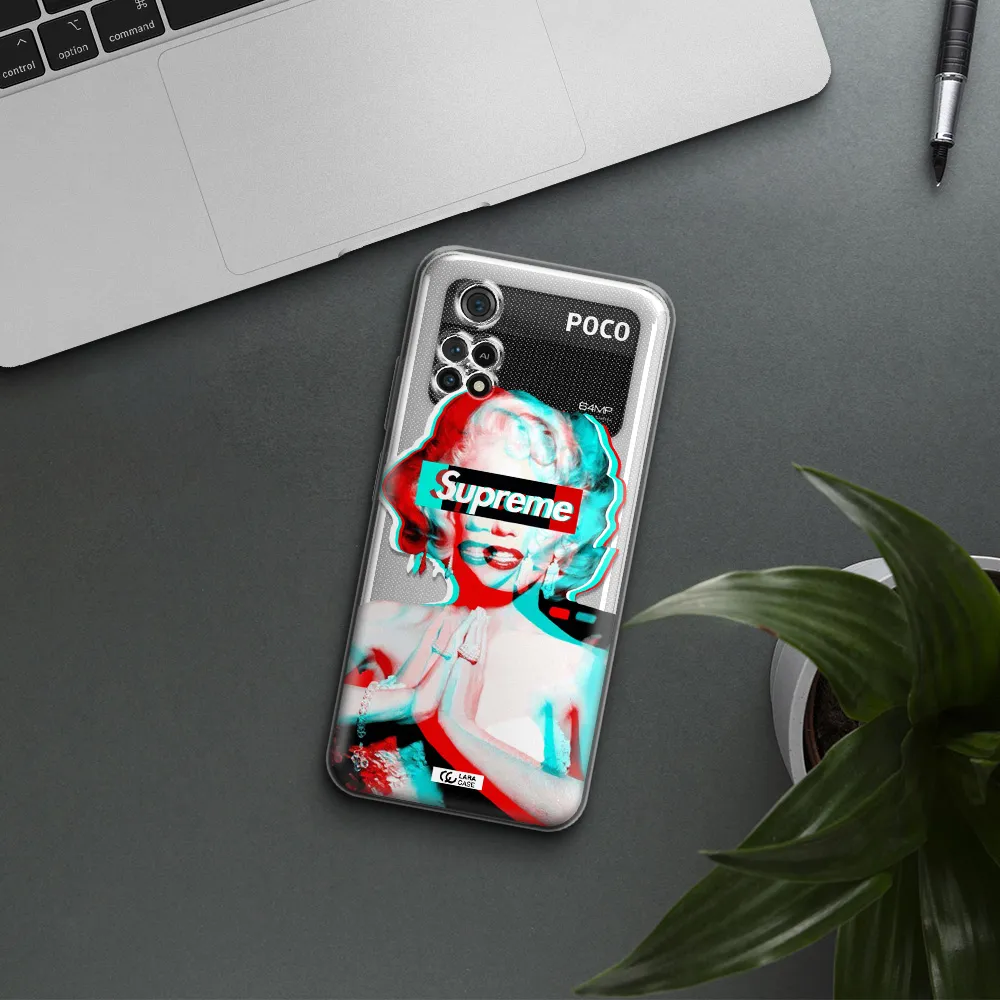 Marilyn Monroe Supreme Xiaomi Poco M4 Pro 4G Clear Tpu Case
