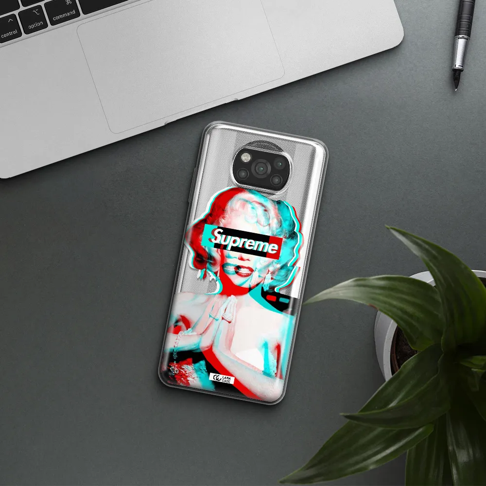 Marilyn Monroe Supreme Xiaomi Poco X3 Clear TPU Case