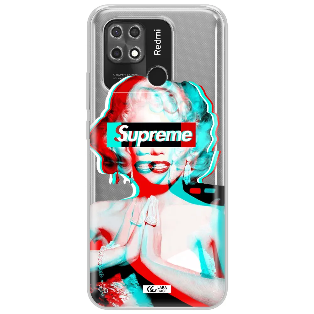 Marilyn Monroe Supreme Xiaomi Redmi 10C Clear TPU Case