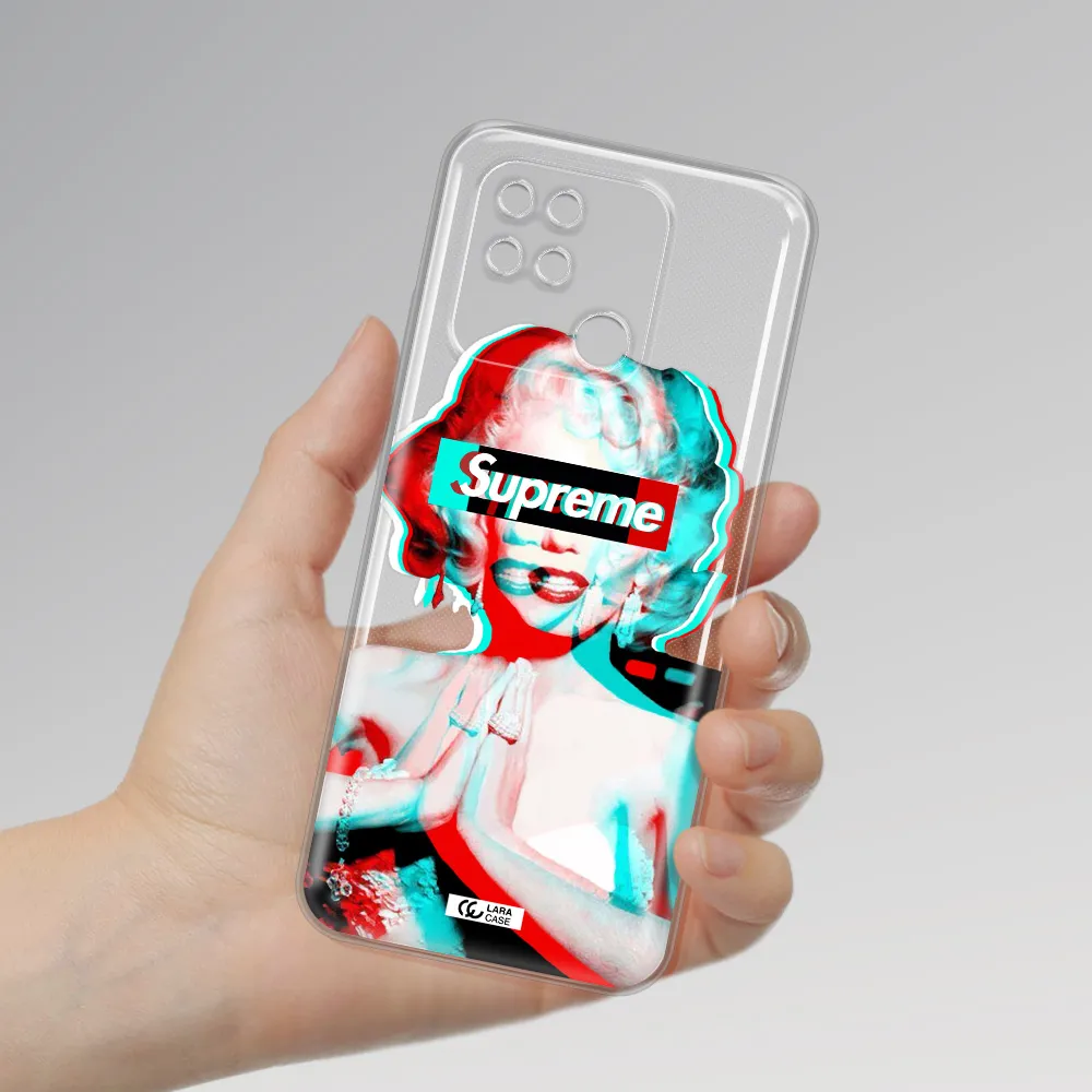 Marilyn Monroe Supreme Xiaomi Redmi 10C Clear TPU Case