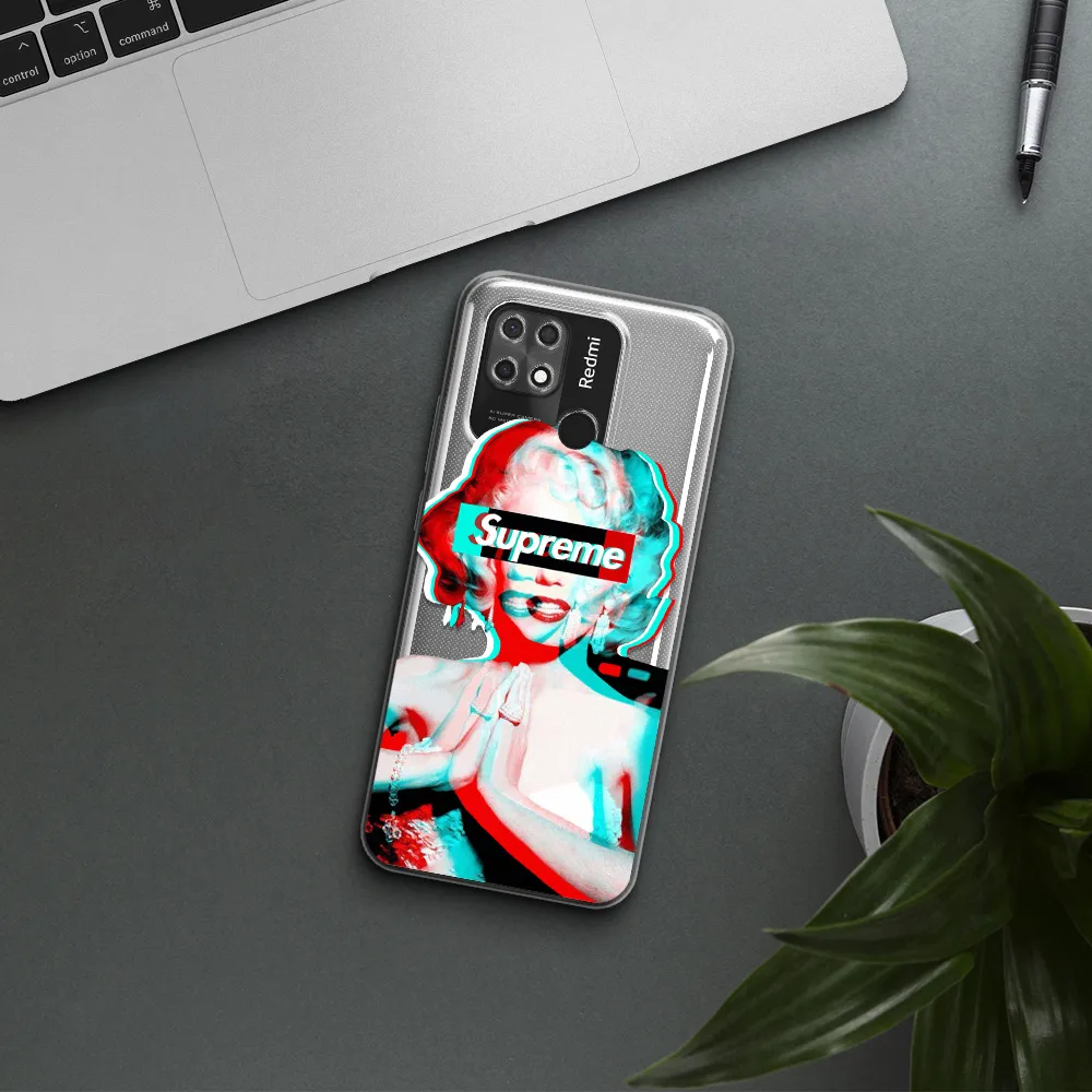 Marilyn Monroe Supreme Xiaomi Redmi 10C Clear TPU Case